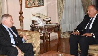 وزير الخارجية المصري سامح شكري وأنتوني زيني 