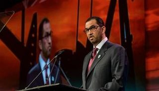 سلطان الجابر خلال كلمته ضمن فعاليات أسبوع سيرا