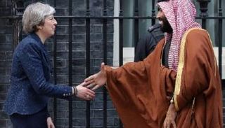 تيريزا ماي تستقبل محمد بن سلمان