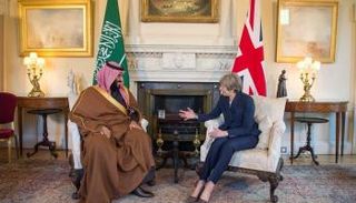 ولي العهد السعودي وتيريزا ماي