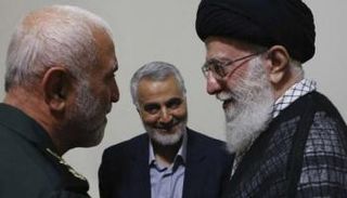 خامنئي بصحبة سليماني وهمداني