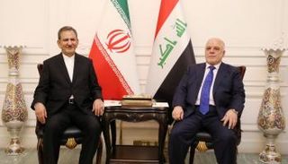 العبادي وجهانغيري خلال الزيارة غير التقليدية