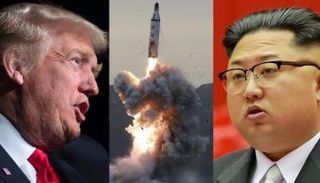 الرئيس الأمريكي دونالد ترامب والزعيم الكوري كيم جونج أون