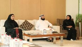 عبدالله الفلاسي ومنى المري في لقاء 