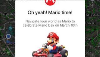 شخصية ماريو بخرائط جوجل