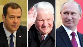 الرؤساء الثلاثة لروسيا عقب انهيار الاتحاد السوفيتي