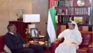 منصور بن زايد يستقبل رئيس أرض الصومال