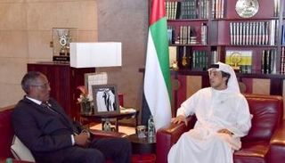 الشيخ منصور بن زايد آل نهيان ورئيس أرض الصومال