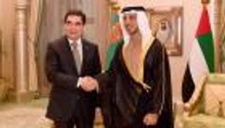 منصور بن زايد يلتقي رئيس تركمانستان
