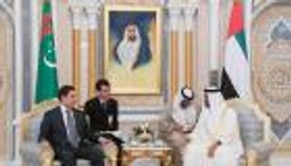 محمد بن زايد يجري محادثات مع رئيس تركمانستان