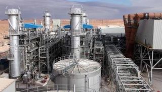 محطة توليد الطاقة الكهربائية بمنطقة حاسي الرمل جنوب الجزائر