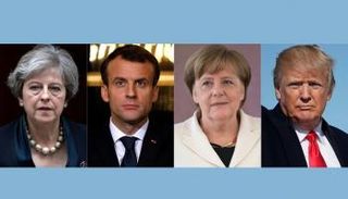 ترامب وميركل وماكرون وماي