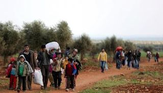 نازحون مدنيون من عفرين