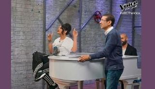 أحلام بإطلالة رياضية في ذا فويس