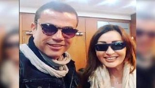 المطربة التونسية لطيفة مع الفنان المصري عمرو دياب