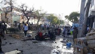 صورة من موقع الانفجار