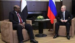 البشير في لقاء مع بوتين بموسكو