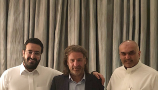 دانييل كارينيو رفقة إدارة النصر السعودي