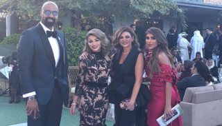 إطلالة نهى نبيل في زفاف بيبي العبدالمحسن