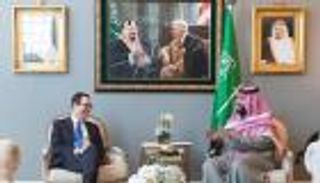 محمد بن سلمان يجتمع مع وزير الخزانة الأمريكي