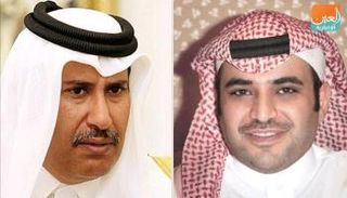 المستشار سعود القحطاني وحمد بن جاسم 