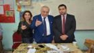 بالصور.. نقيب الممثلين المصريين وزوجته يشاركان في الانتخابات الرئاسية