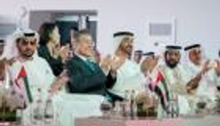 محمد بن زايد ورئيس كوريا يشهدان تدشين المحطة النووية الأولى في براكة