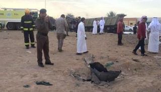مقذوفات حوثية تصدت لها السعودية- (أرشيفية)