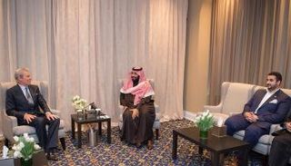 محمد بن سلمان خلال اللقاء 