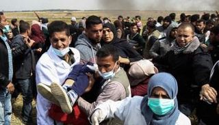 قمع الاحتلال الإسرائيلي للفلسطينيين في يوم الأرض
