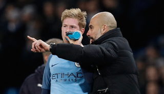 بيب جوارديولا وكيفن دي بروين