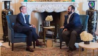 ولي العهد السعودي مع عمدة لوس أنجلوس