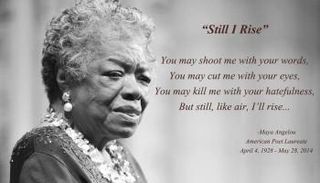 الشاعرة الأمريكية مايا أنجلو 