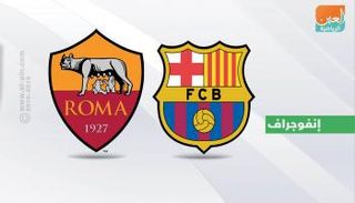 روما وبرشلونة في دوري الأبطال