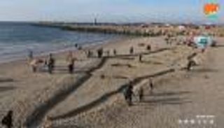 بالصور.. منحوتة لخريطة فلسطين تحقق حلم شهيد مسيرة العودة