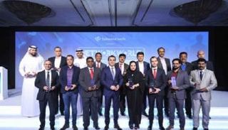 فريق موانئ أبوظبي خلال الحفل