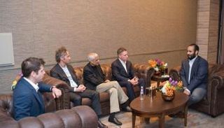 الأمير محمد بن سلمان خلال اجتماع مع كبار مستثمري سان فرانسيسكو