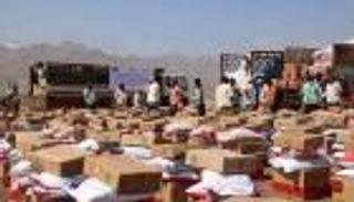 قافلة إغاثية إماراتية ثانية لسكان كرش في لحج اليمنية