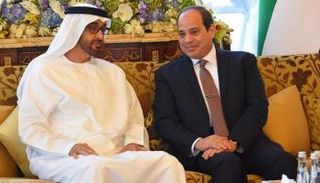 الشيخ محمد بن زايد آل نهيان والرئيس عبدالفتاح السيسي
