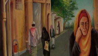 من لوحات المعرض الفني بعدن 