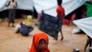 أطفال في أحد مخيمات اللاجئين ببنجلاديش- أرشيفية