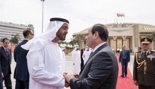 الشيخ محمد بن زايد والرئيس السيسي