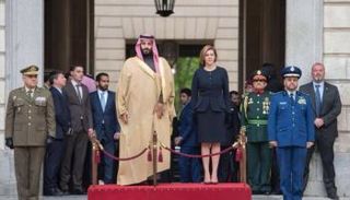 الأمير محمد بن سلمان ووزيرة دفاع إسبانيا