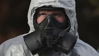 مفتش تابع لمنظمة حظر الأسلحة الكيماوية - أ. ف. ب