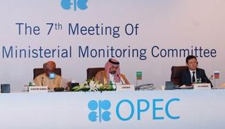الاجتماع الوزاري السابع لأوبك يناير الماضي بحضور روسيا
