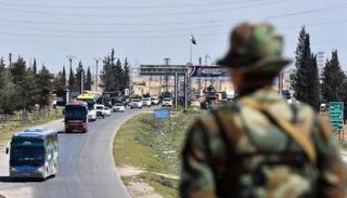 خروج سابق للمسلحين من حلب - أرشيفية