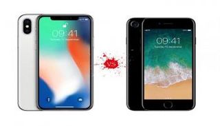 آيفون X وآيفون 7