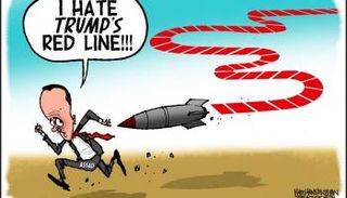 الأسد يفر من الصواريخ الأمريكية