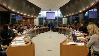 جانب من ندوة مركز بروكسل حول الأوضاع في إيران 