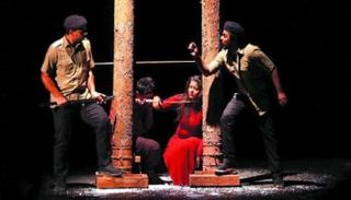 أحد عروض مهرجان ليالي المسرح الحر - أرشيفية 